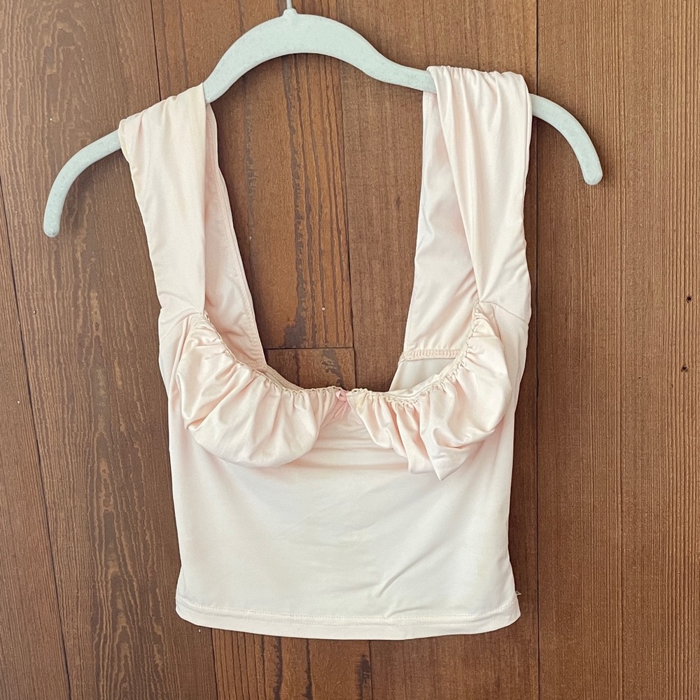 Princess Polly Light Pink Crop Top